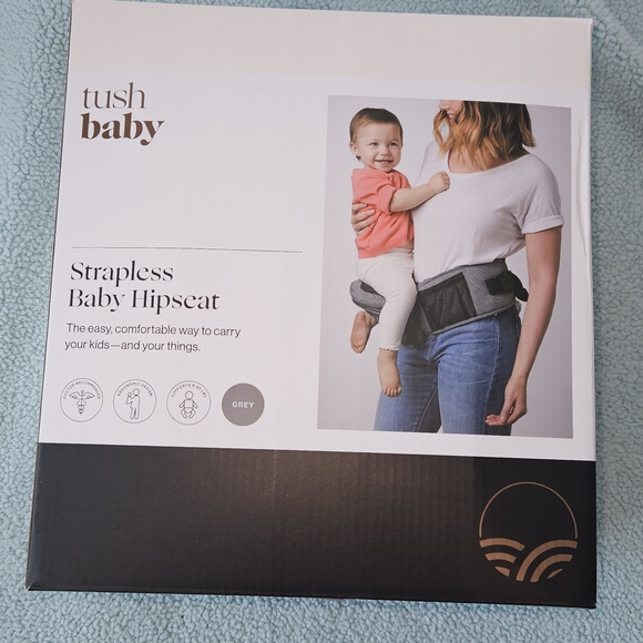 Tushbaby Other - Tush Baby Strapless Baby Hipseat - Grey